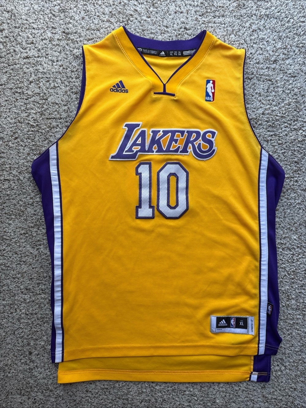 Los Angeles Lakers Steve Nash Adidas NBA Home Jersey Size Youth XL Swingman